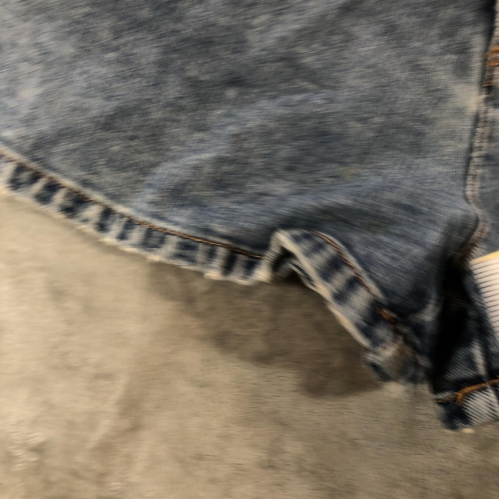 Vintage Calvin Klein Jeans Denim Shorts Juniors 9 28W Blue Cutoff Relaxed Y2K - Picture 7 of 16